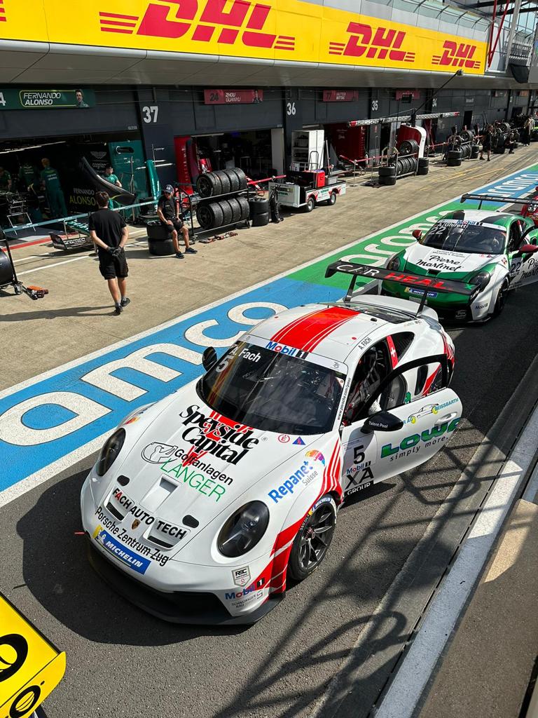 Speyside Capital Join Forces With Alex Fach As He Makes History At Porsche Mobil 1 Super Cup, Silverstone 2023 Speyside Capital